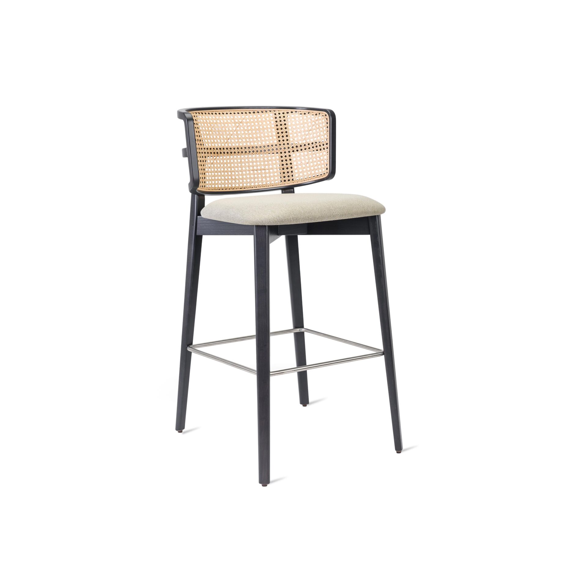 Conrad Wicker Barstool