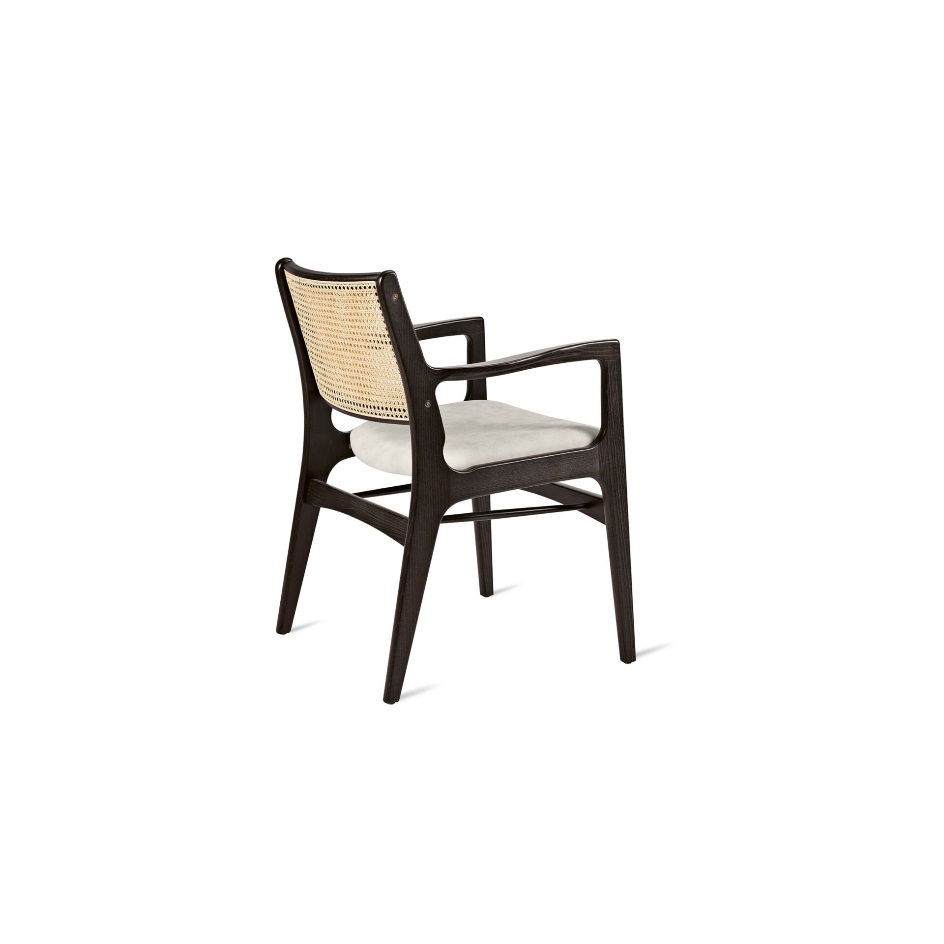 Moussy Armchair (Woven Back | Open Arms)