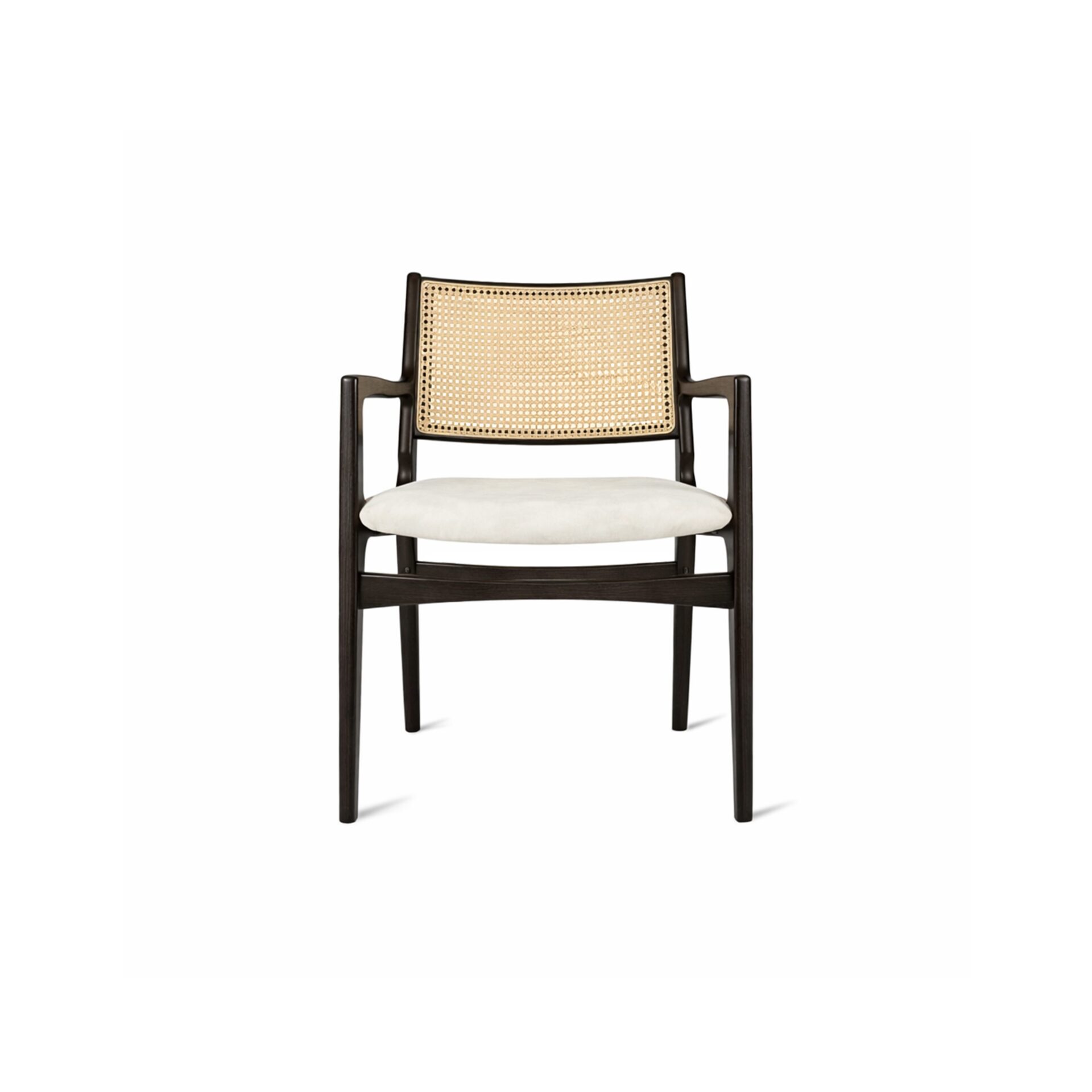 Moussy Armchair (Woven Back | Open Arms)