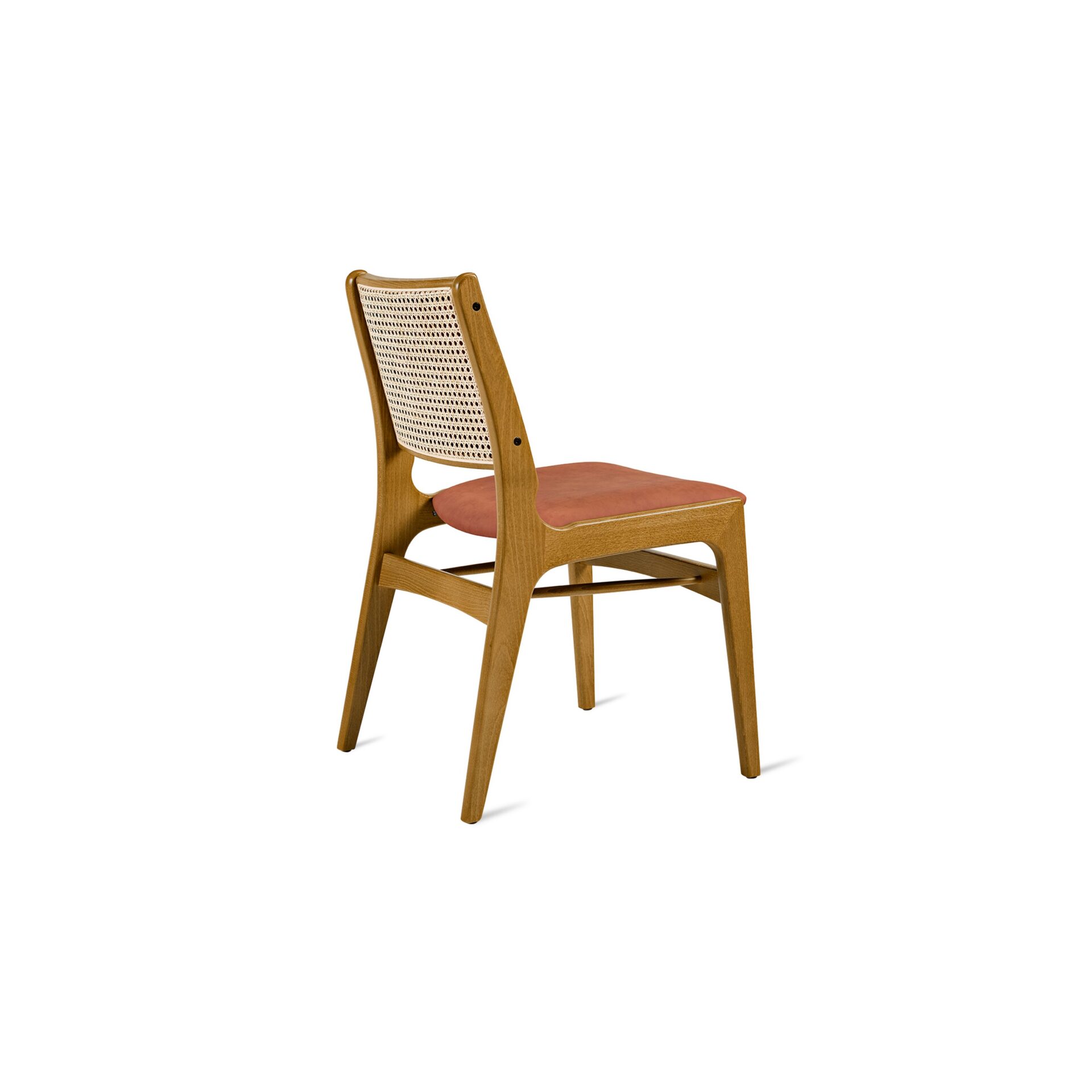 Moussy Side Chair (Upholstered Front / Woven Back)