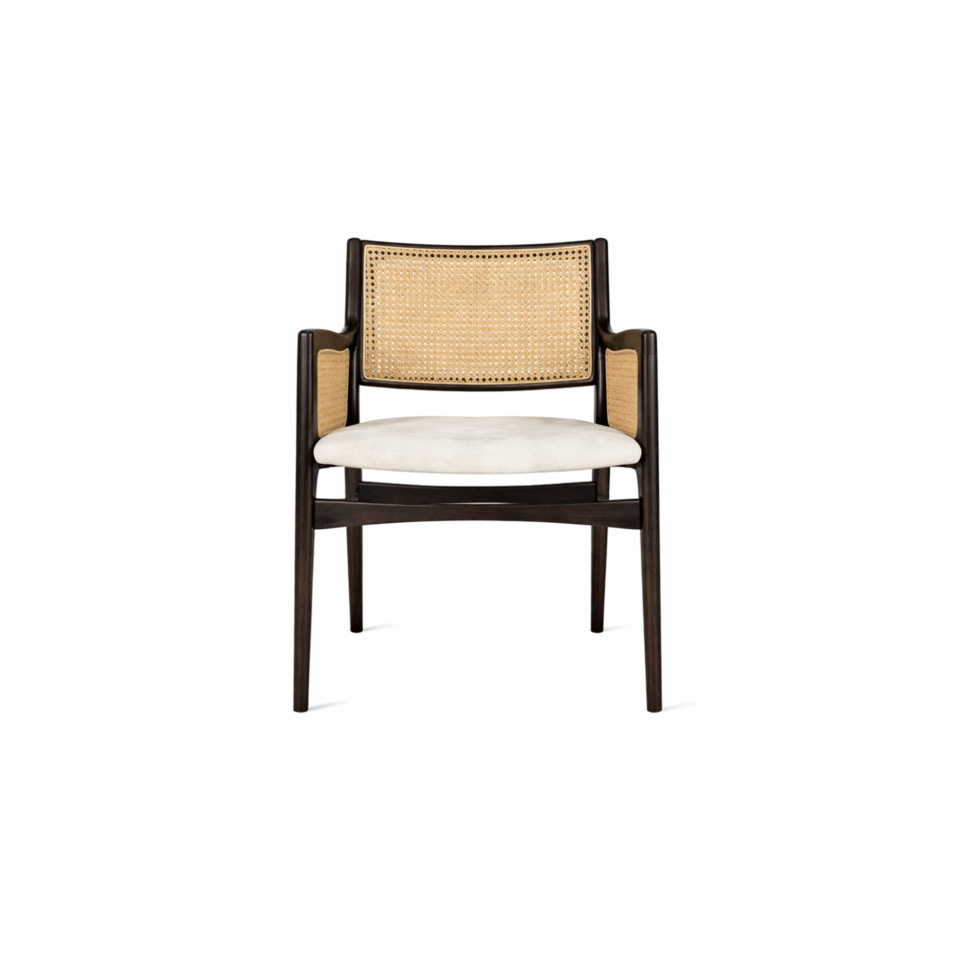 Moussy Armchair (Woven Back | Panel Arms)